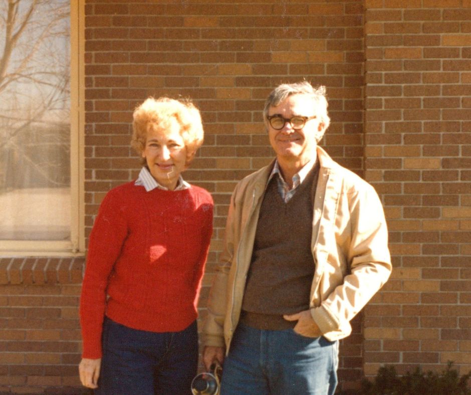 Ed and June at home in Ames